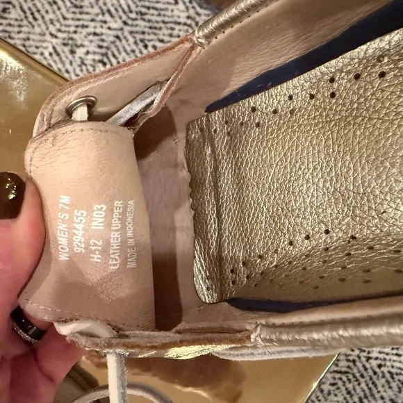 Sperry Topsider Women's Metallic Boat Shoes 7 - Picture 8 of 10